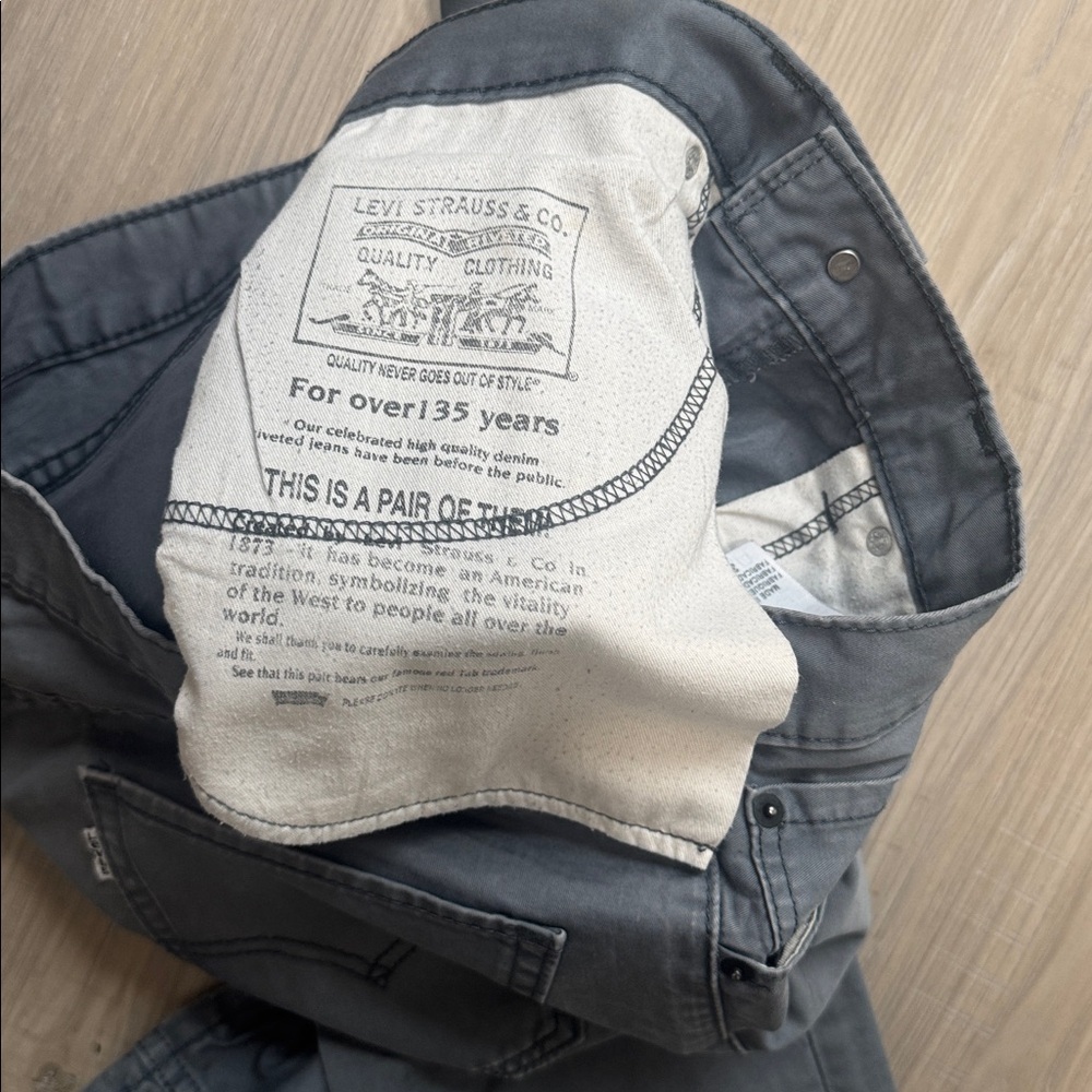 Levi Strauss 511 White Tab Skinny Chino Pants.  Sz 34X32 - Picture 10 of 10